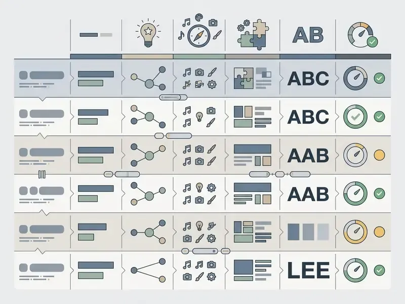Comparison table evaluating Instagram username options across criteria like niche fit and brand consistency