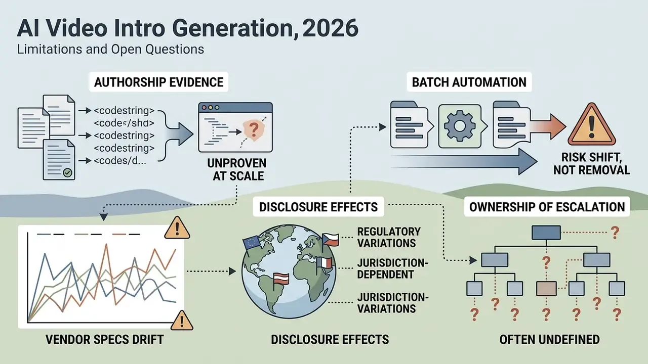 Summary of challenges including unproven authorship, vendor drift, disclosure risks, and undefined ownership