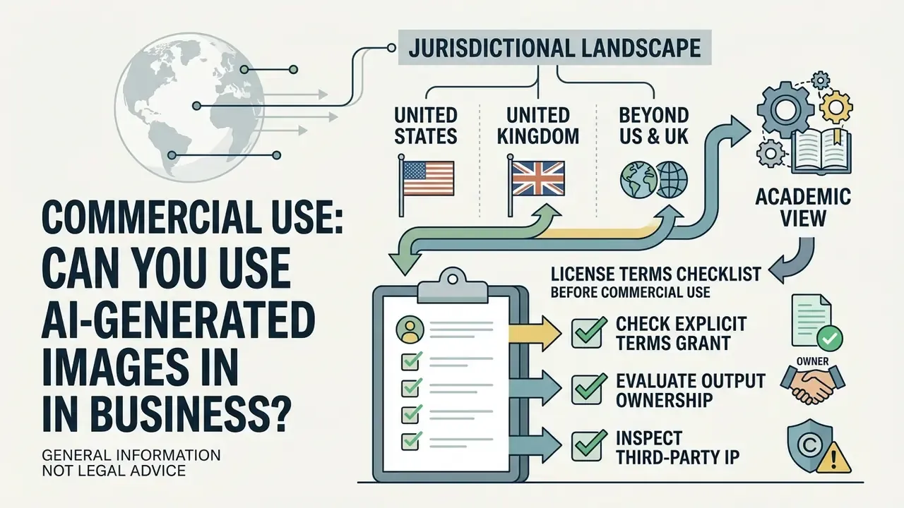 Summary of legal jurisdictions and a checklist for evaluating license terms for commercial image use
