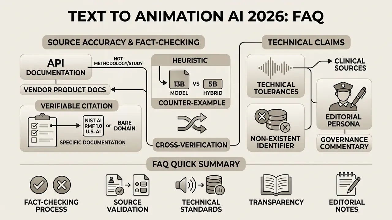 Diagram mapping the fact-checking process for technical claims and source validation in documentation