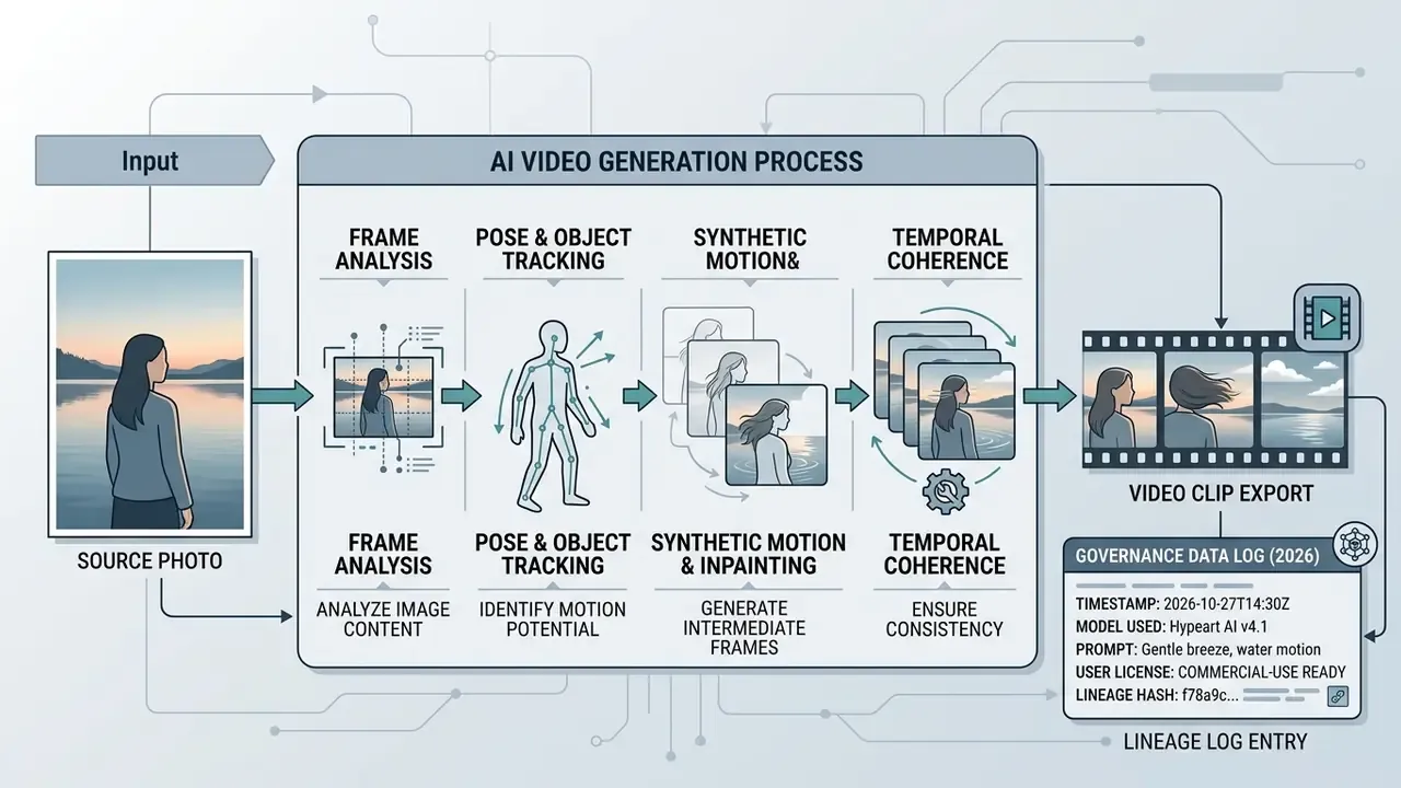 ai image to video app workflow diagram