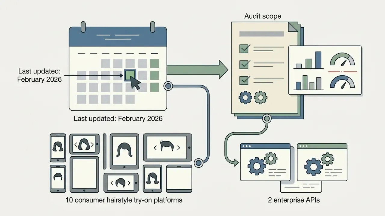 Calendar icon linked to a document showing audit scope for consumer platforms and enterprise APIs