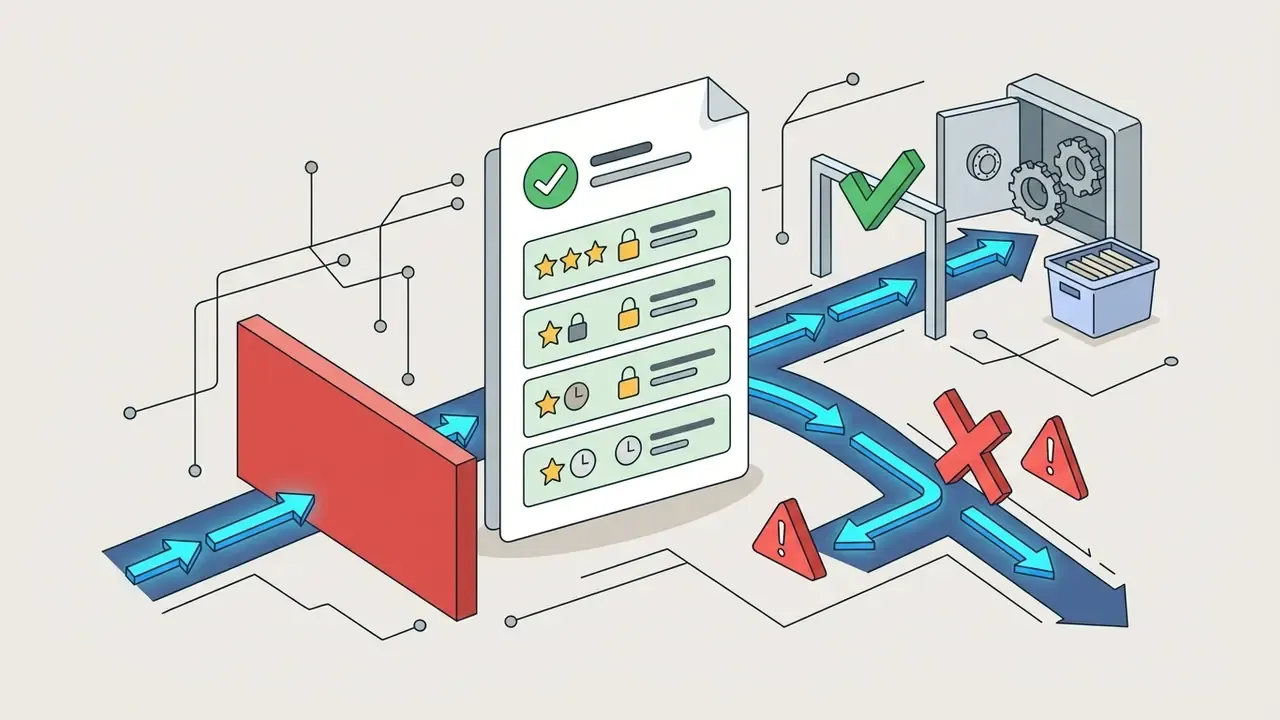 Approved list of tools directing secure data flow into a vault while blocking unauthorized paths