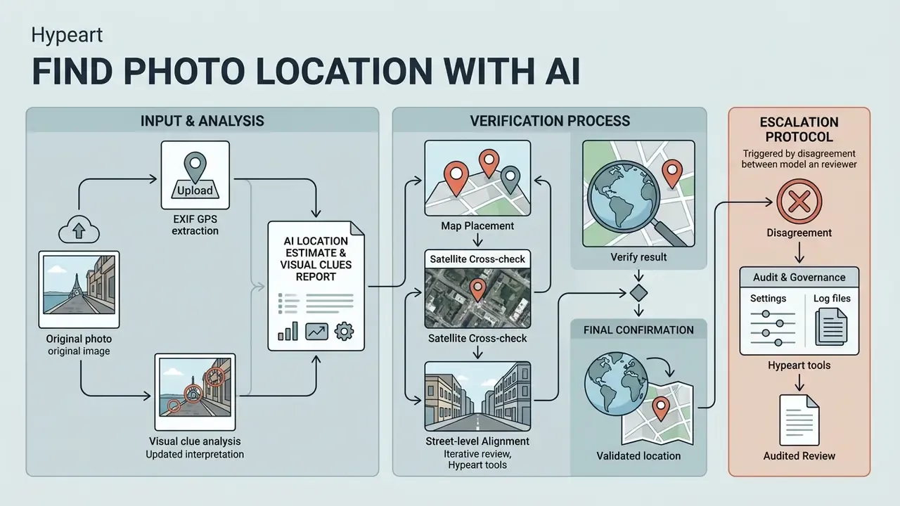 Flowchart showing steps from file upload and data extraction to verification and audit protocols