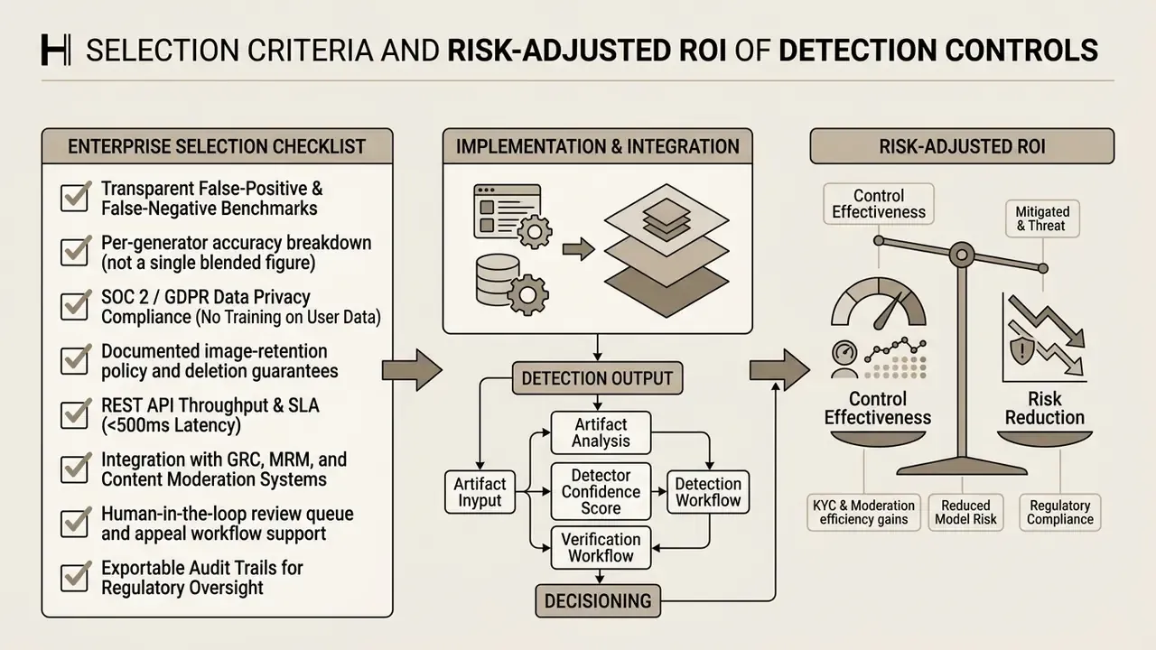 Checklist of enterprise criteria, technical integration steps, and a scale balancing risk and effectiveness
