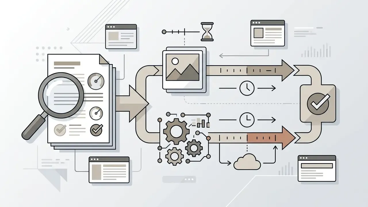 Flowchart showing document analysis branching into separate image and telemetry data retention streams