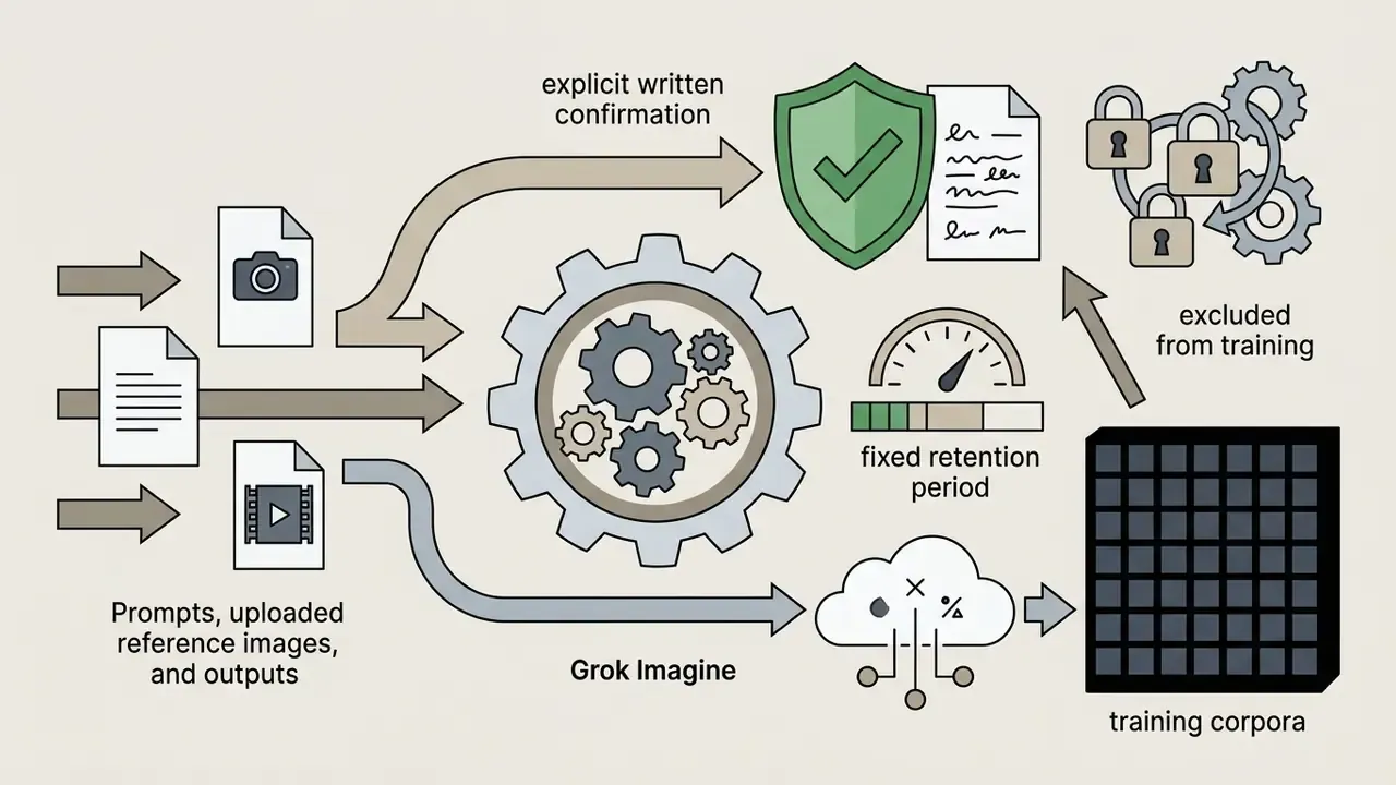 Diagram showing data inputs diverted toward either secure exclusion or general training corpora processing