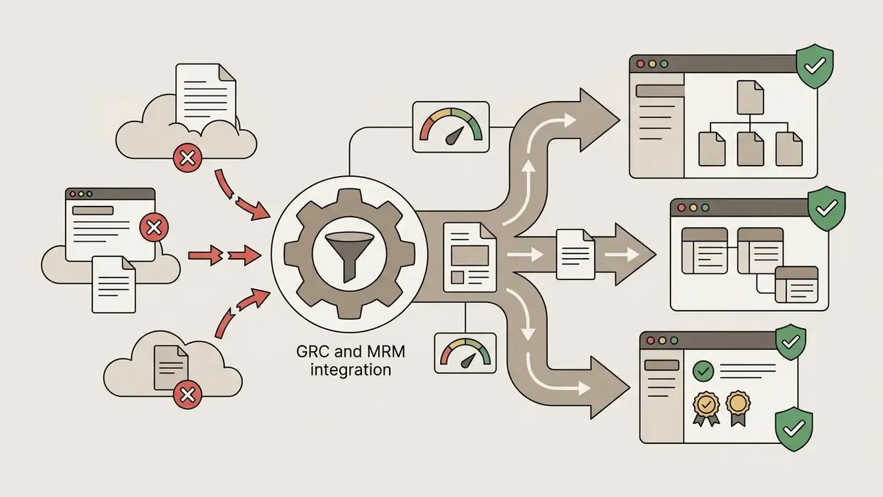 Central gear filtering data from external clouds into approved enterprise systems of record