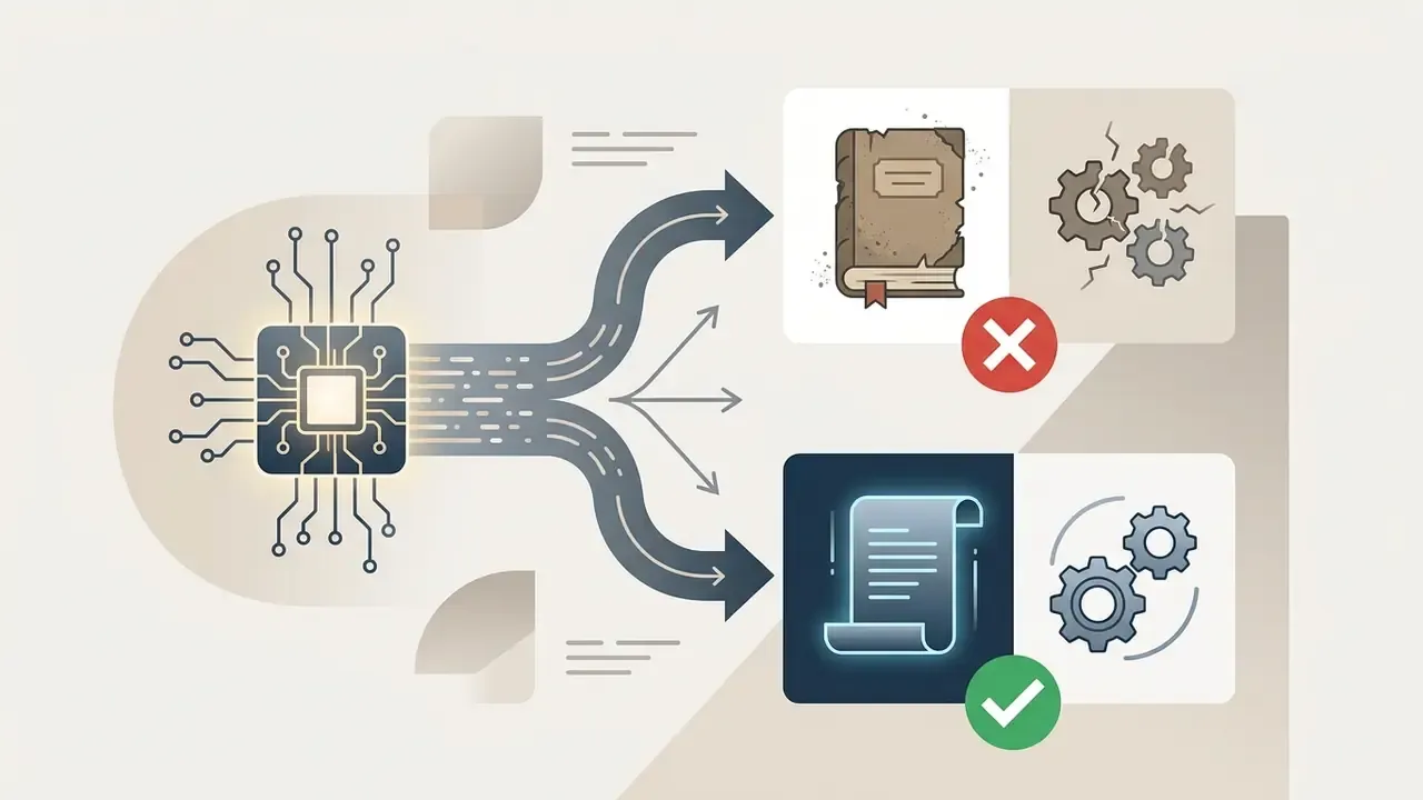 Central processor outputting data to either outdated documentation with broken gears or modern code