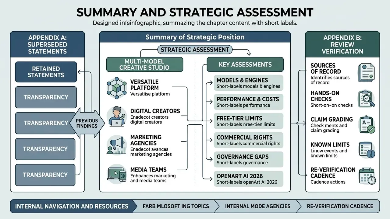 Structured infographic mapping strategic assessment categories and verification procedures for digital tools