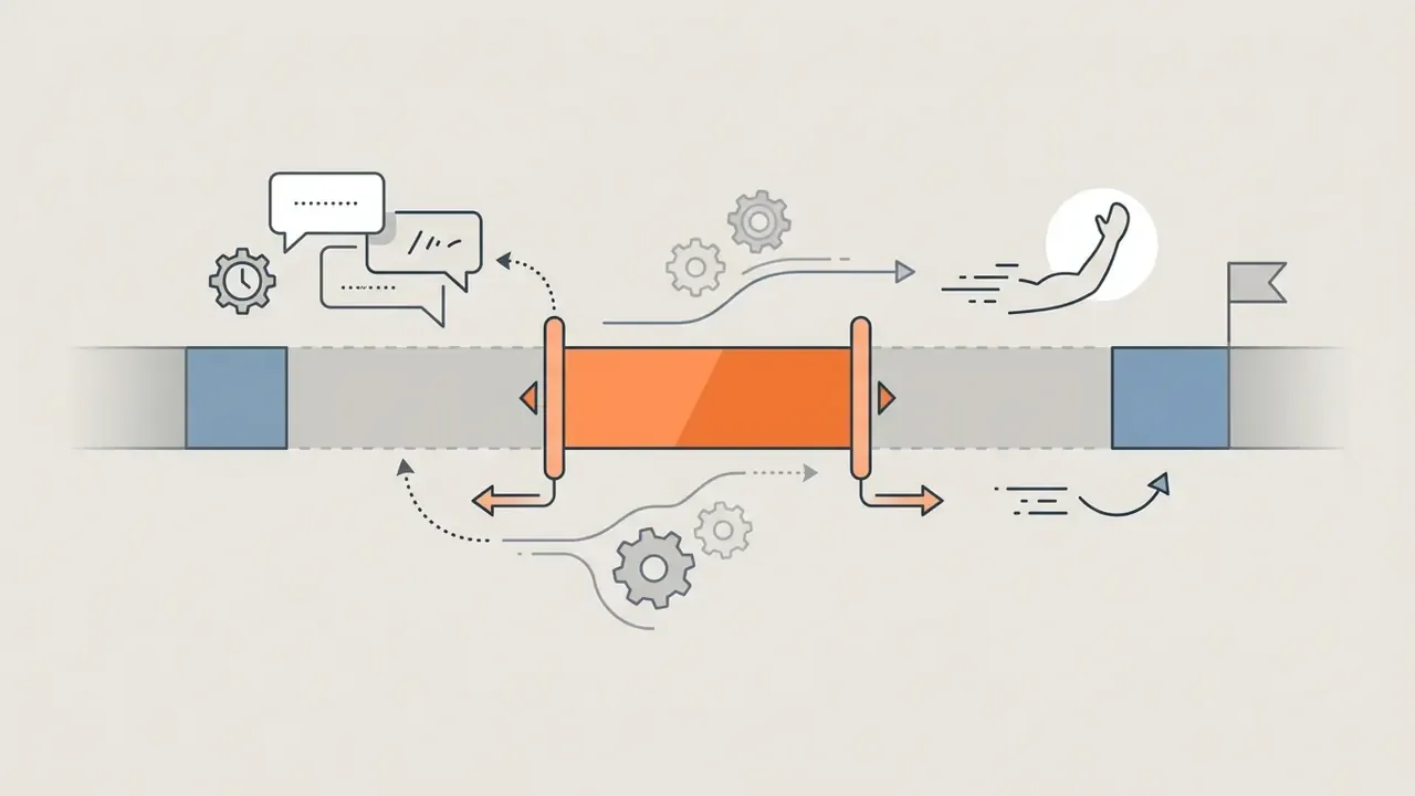 Adjustable timeline handles with icons for speech bubbles and athletic movement to extend clip duration