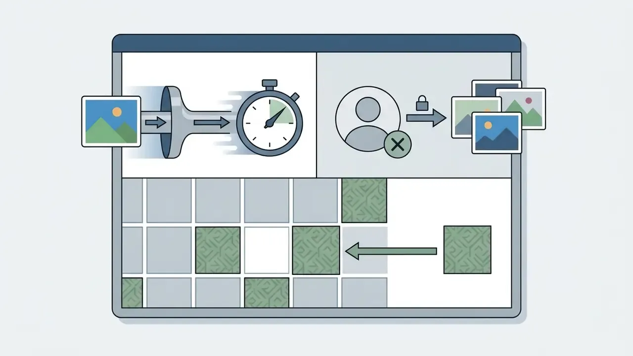 Icons showing fast image processing, account-free editing, and texture filling for a best AI image editor