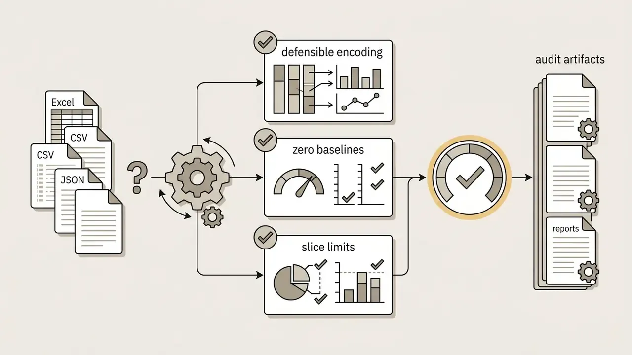 Input formats flowing through a gear system to evaluate chart accuracy and generate audit reports