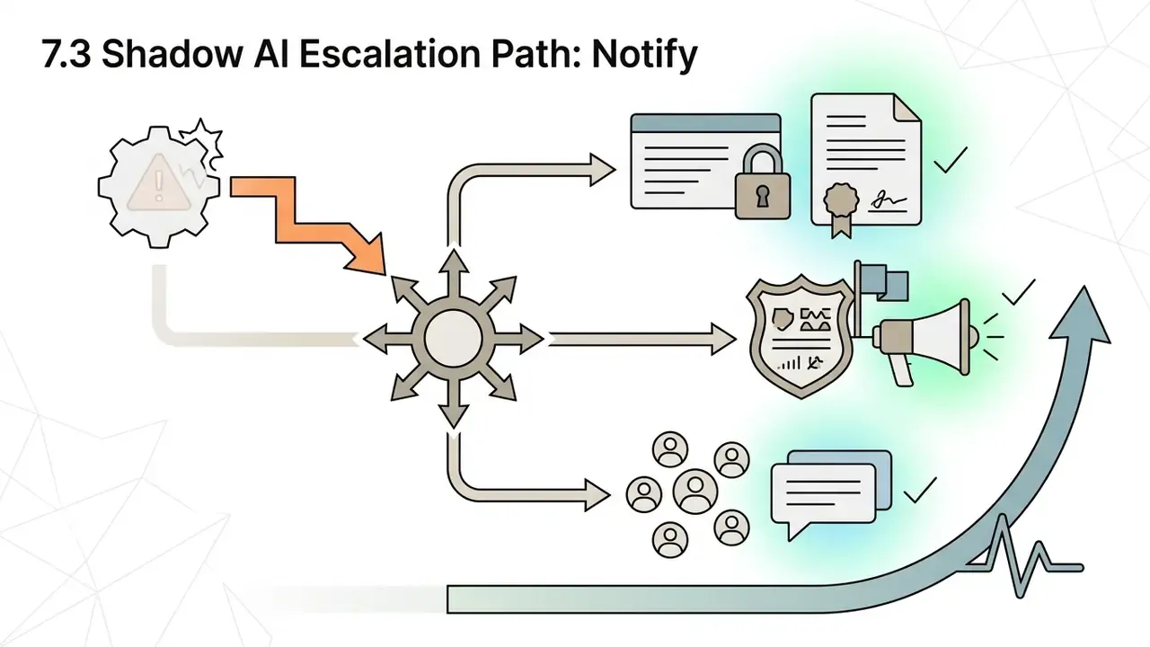 Central node distributing alerts to legal documents, regulatory authorities, and affected user groups