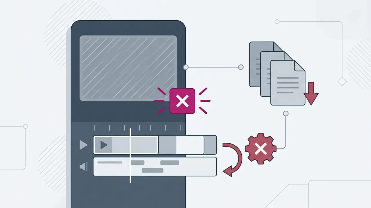 Mobile video editor interface showing limited track layers and restricted template access icons