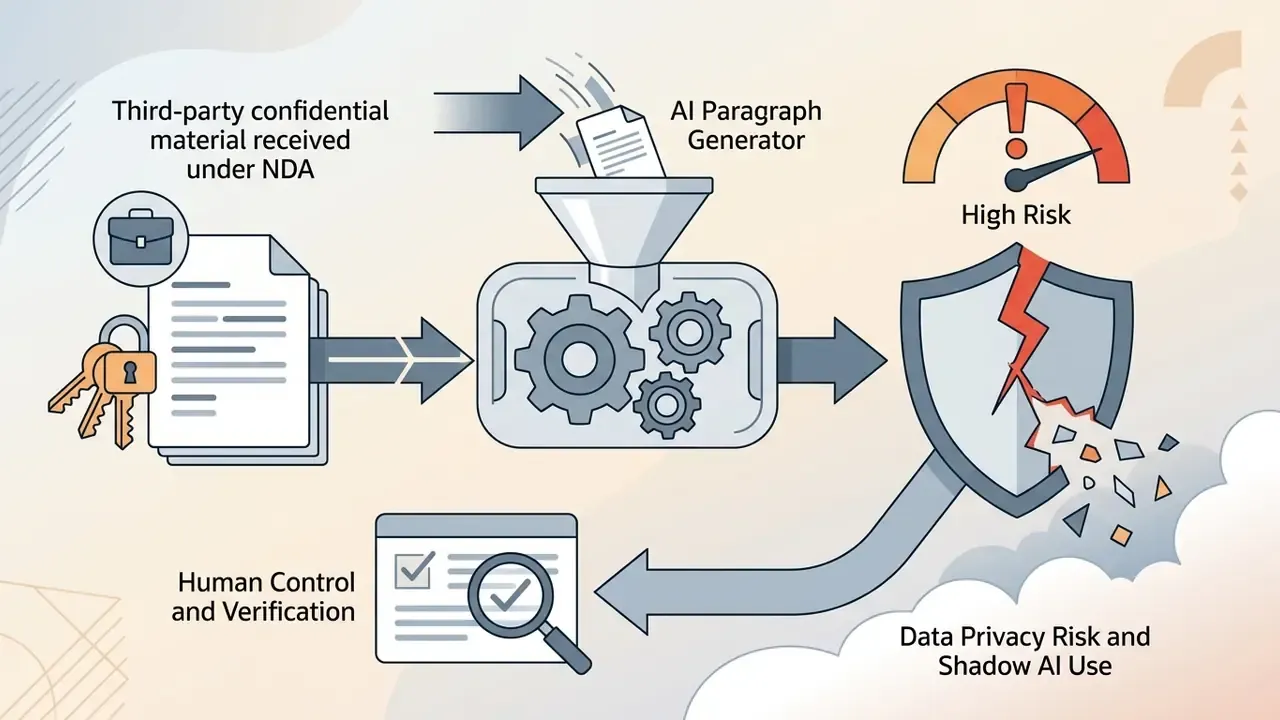 Confidential documents entering a gear processor toward a cracked shield and a high risk gauge