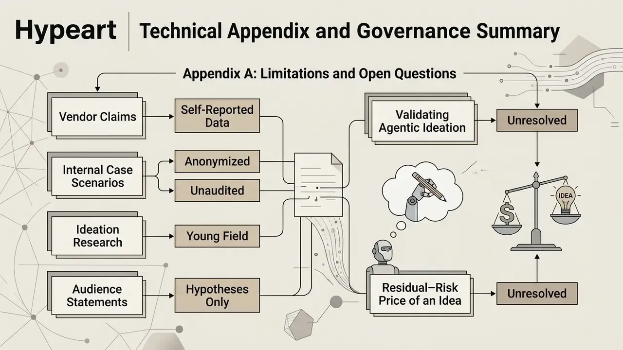 Flowchart mapping limitations and open questions regarding vendor claims, research, and risk assessment