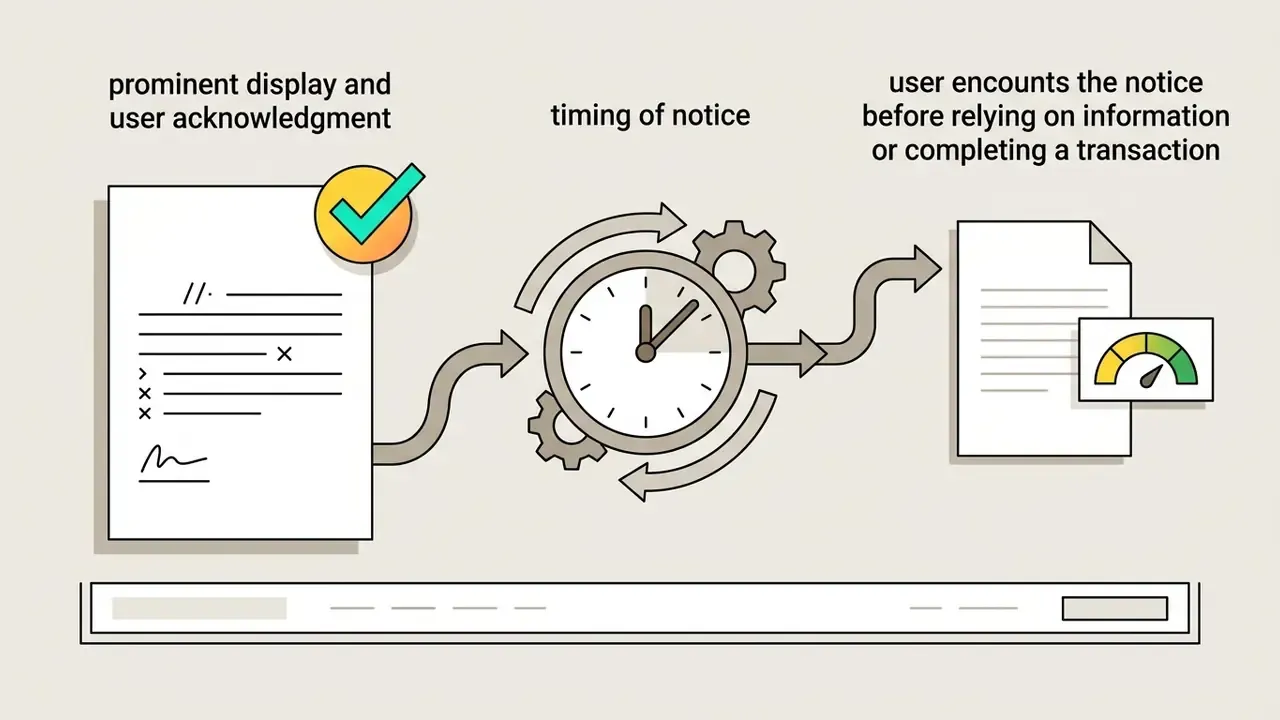 Document with a checkmark connecting through a clock and gears to a page with a performance gauge