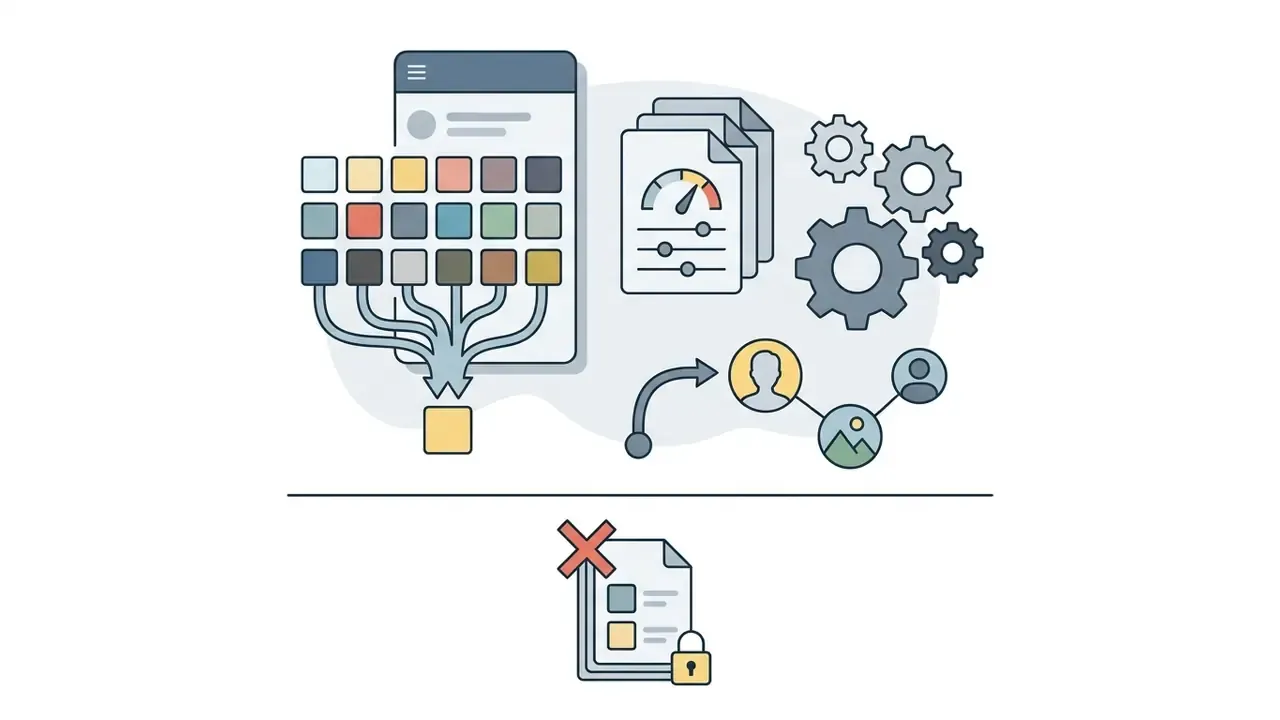 Smartphone interface with color presets, manual adjustment tools, social sharing icons, and locked features