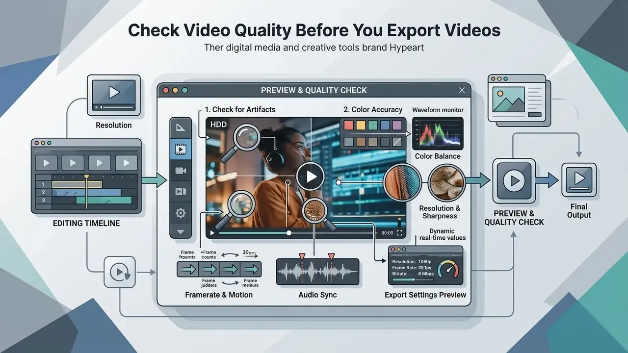 * "Interface diagram of a free Android video editor showing preview monitor, multi-track timeline, trimming tools, and export controls."