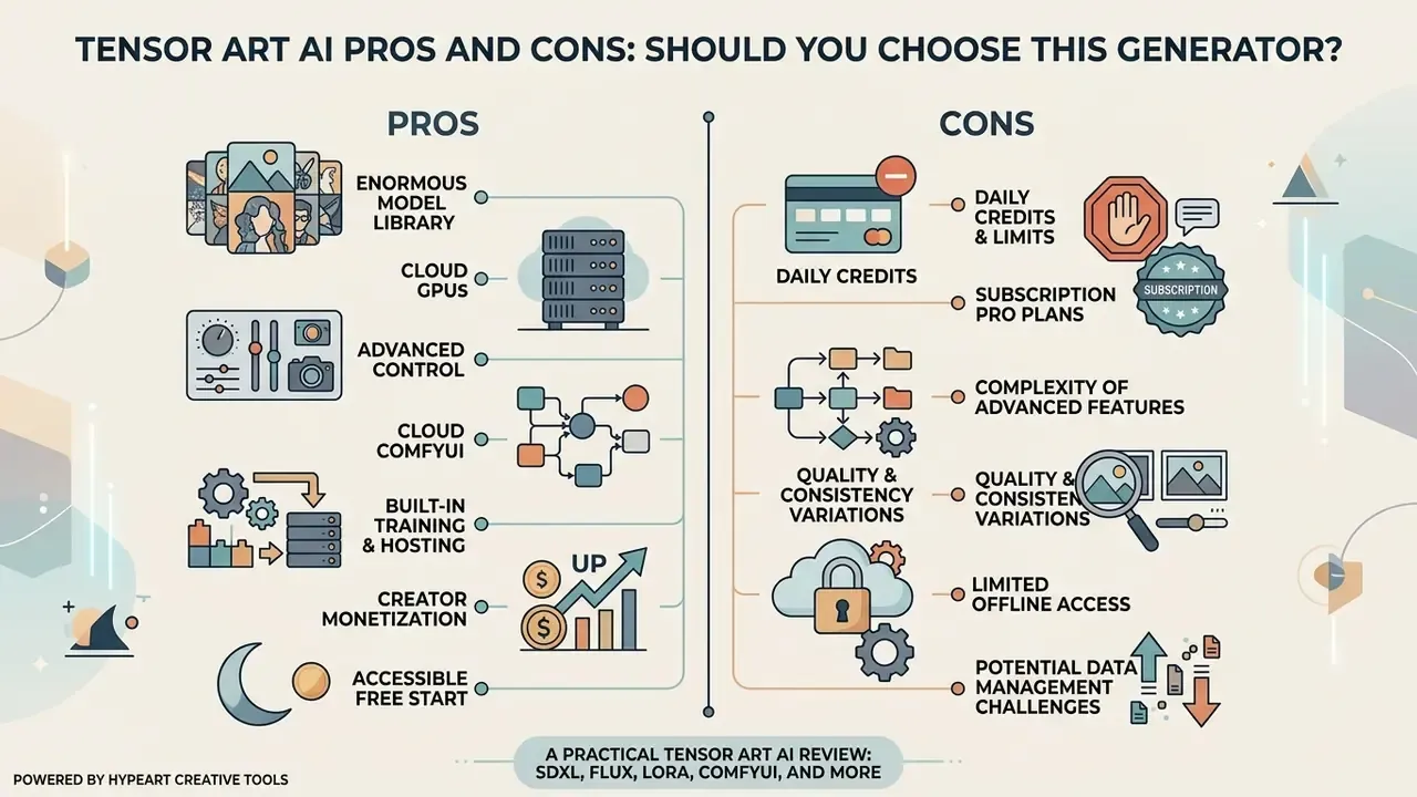 Comparison list featuring icons for model libraries, cloud tools, and subscription limitations