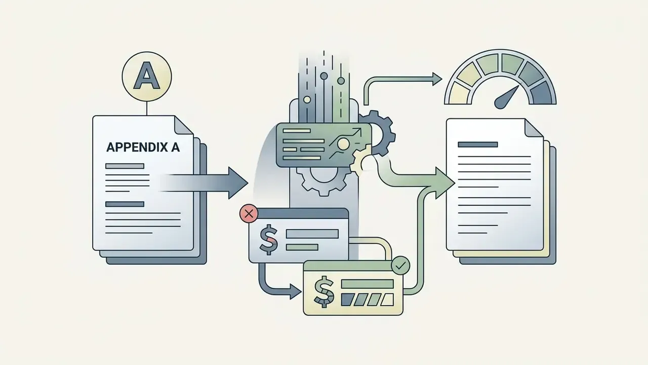 Documents flowing through a central processor and pricing modules to update a final report