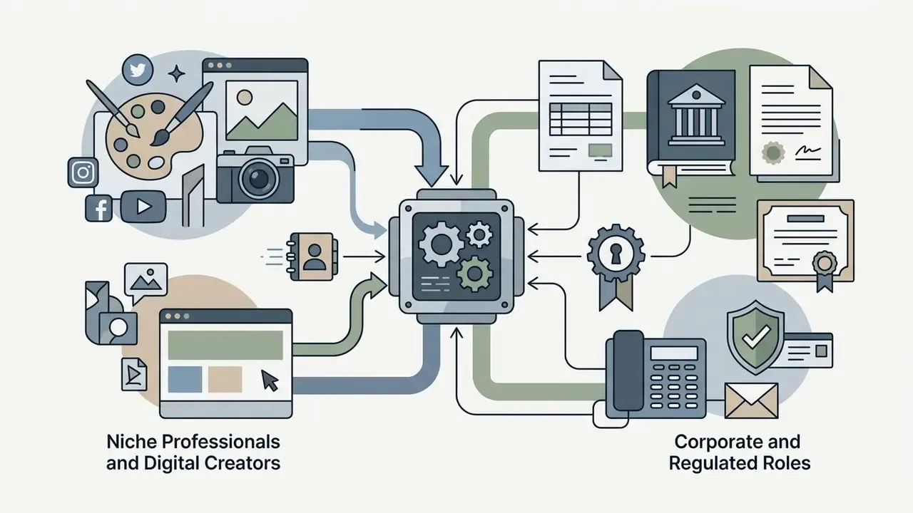 Central processing unit receiving creative assets and corporate compliance documents for data integration