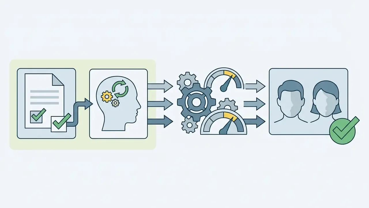 Document consent flowing into an AI processing engine that validates identity for face swap tasks