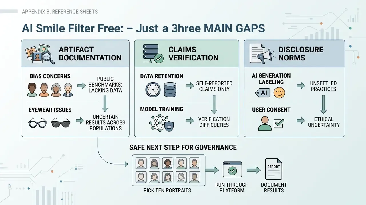 Infographic outlining three main gaps in technology governance and a recommended testing workflow