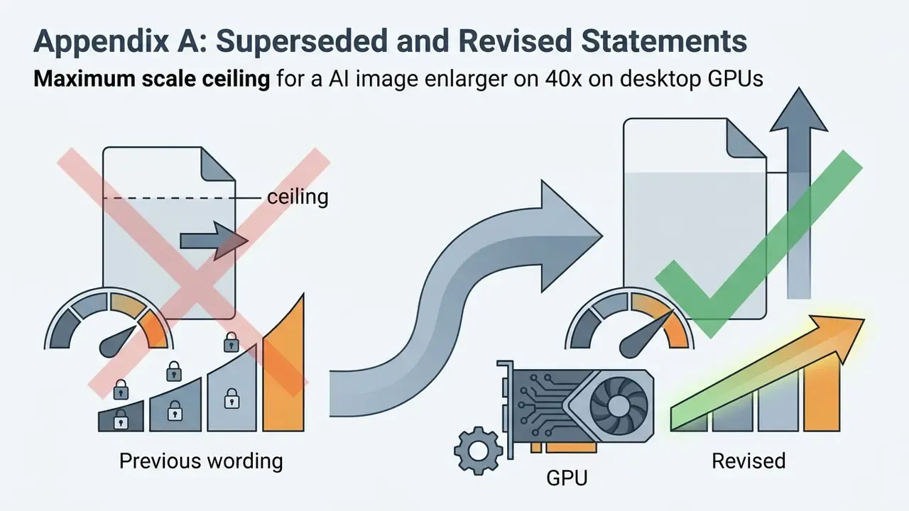 Restricted document scaling compared to GPU-powered expansion with an upward trend and checkmark
