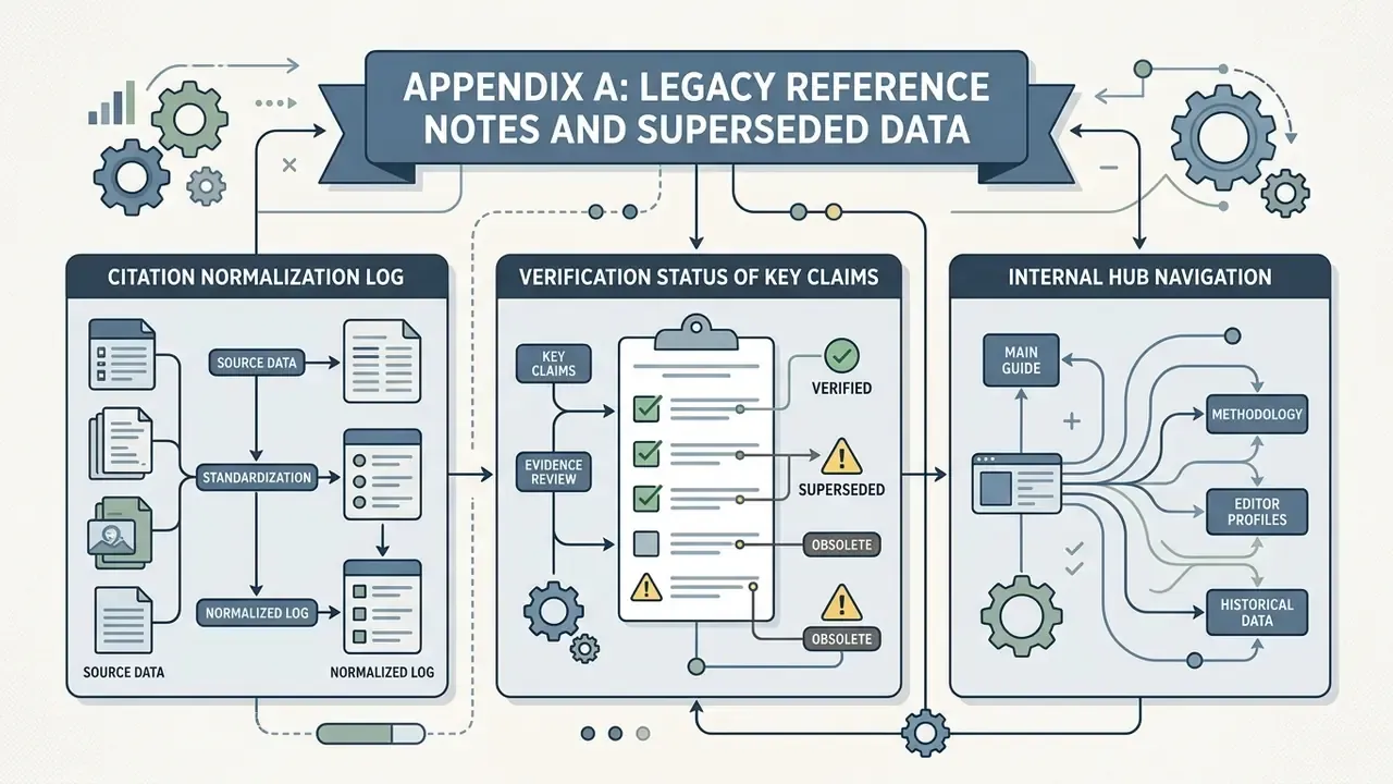 Flowchart outlining citation logs, claim verification status, and internal navigation pathways