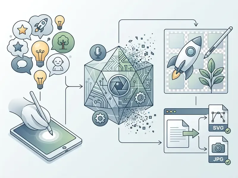 Hand drawing on a tablet to feed ideas into a central processor that outputs digital design files