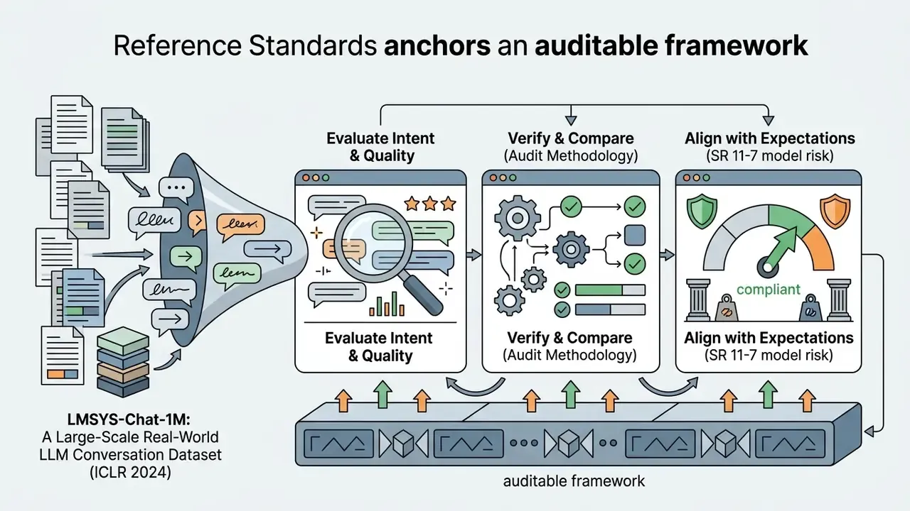 Documents feeding into a funnel that processes data through evaluation, verification, and alignment stages