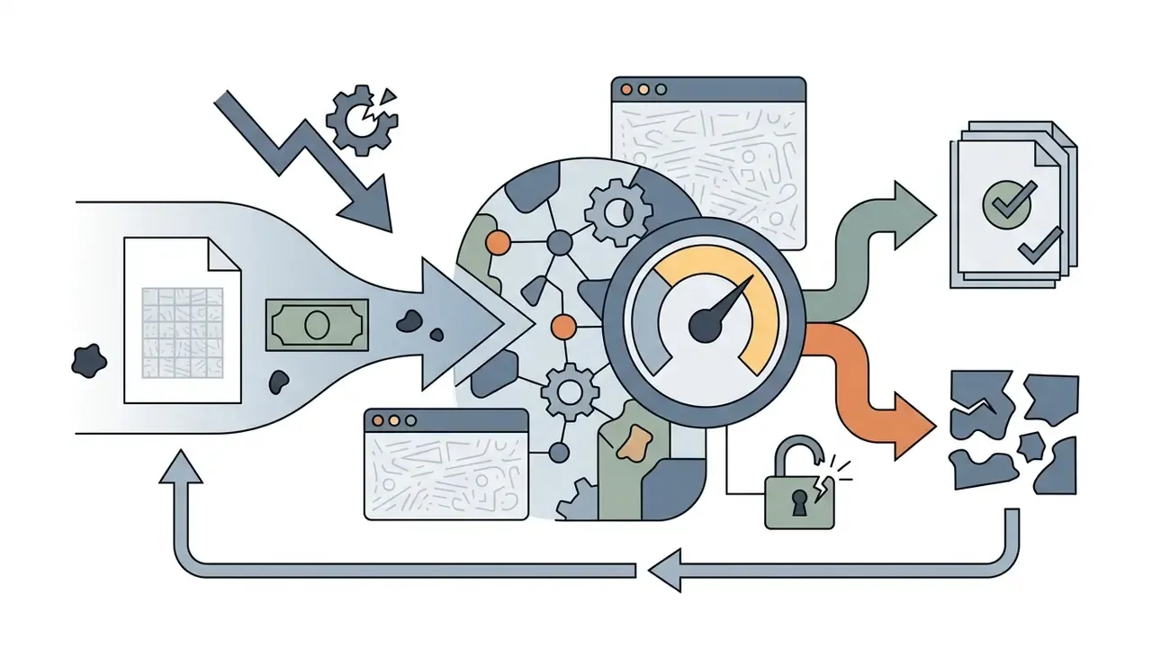 Data entering a machine learning model and producing either verified documents or broken outputs