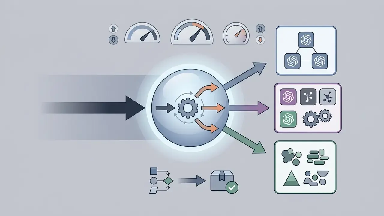 Centralized router hub distributing Leonardo AI prompts to various specialized model clusters