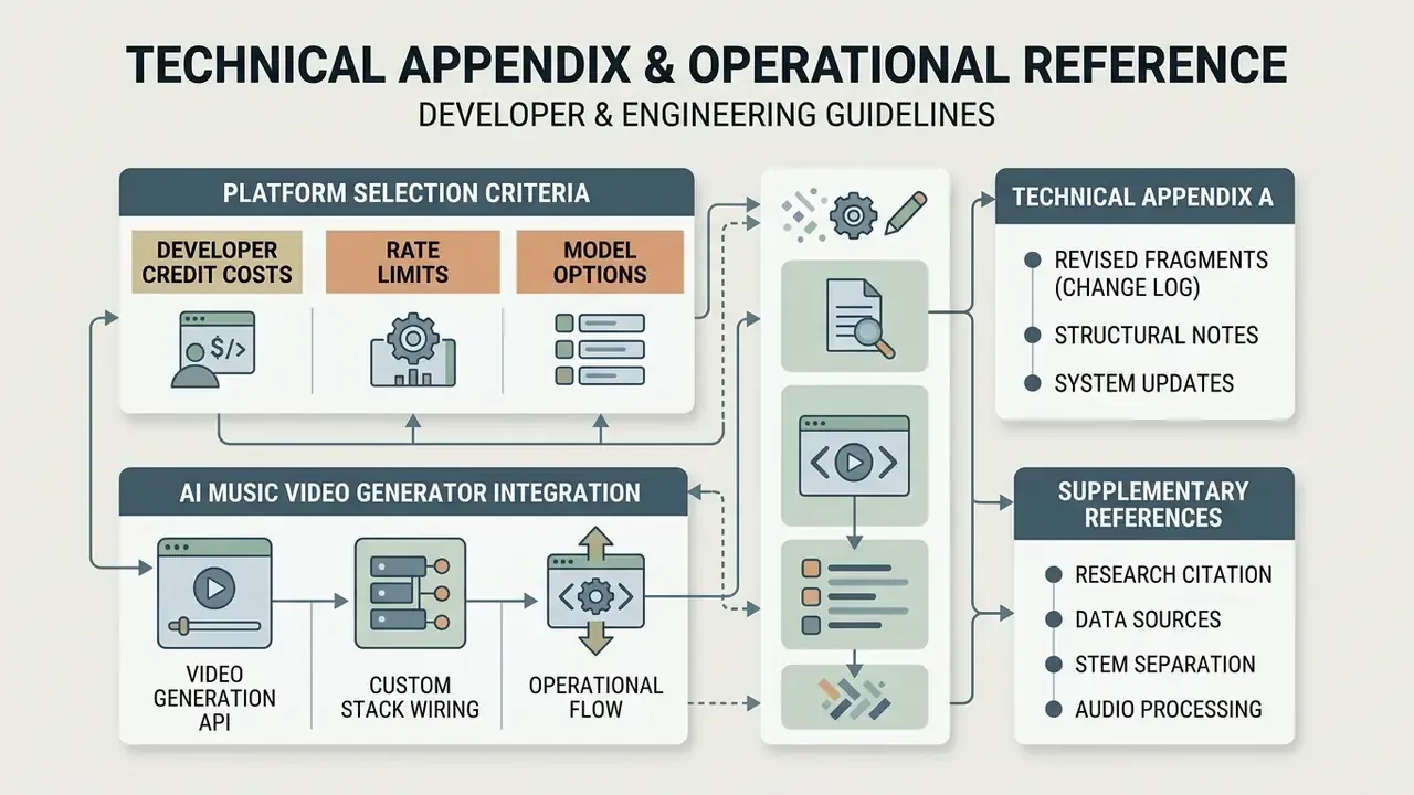 Flowchart showing platform selection criteria and technical integration steps for engineering teams