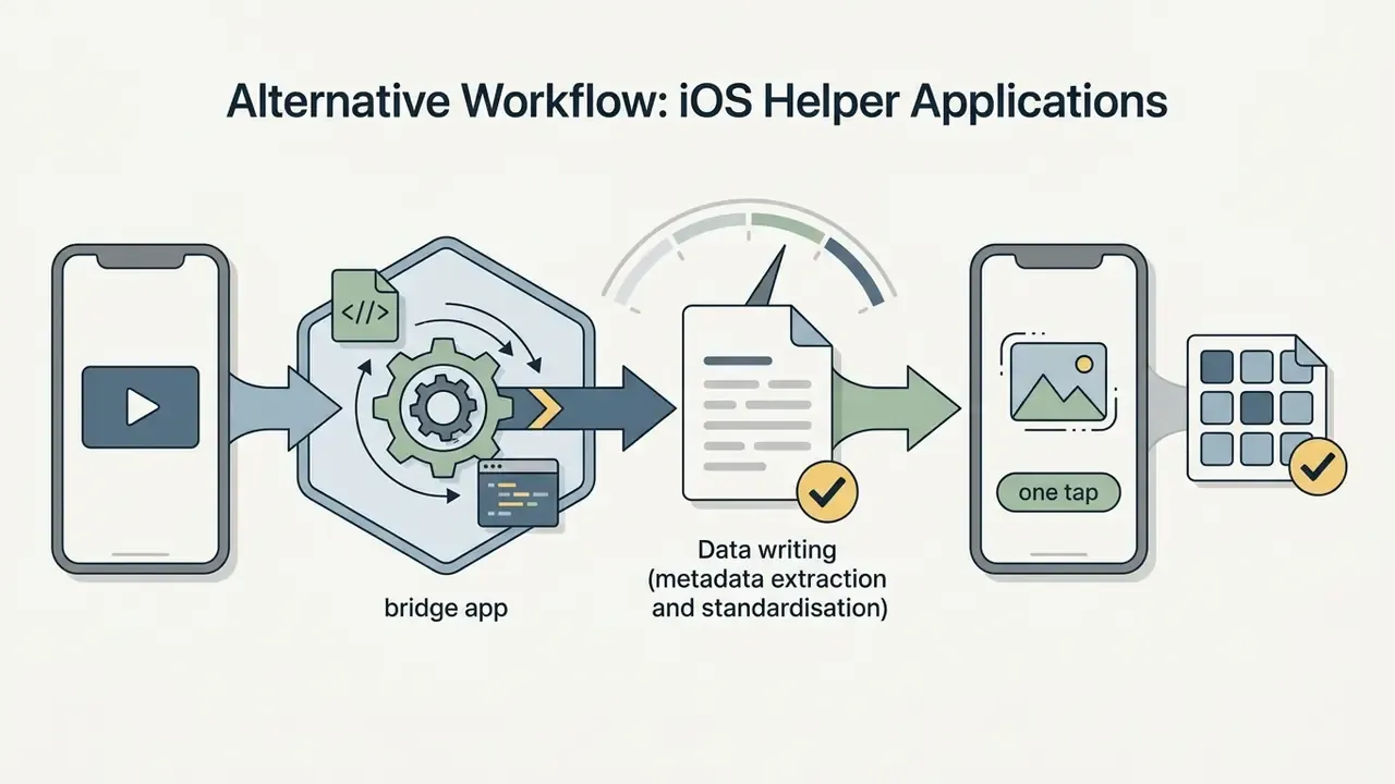 Smartphone app processing video metadata to convert video to live photo with a single tap