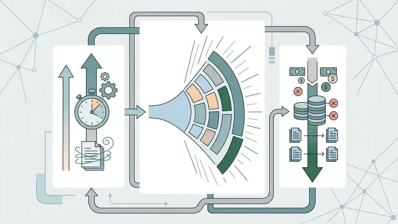 Process flow showing developer wait times, context expansion, and financial leakage in API retry cycles