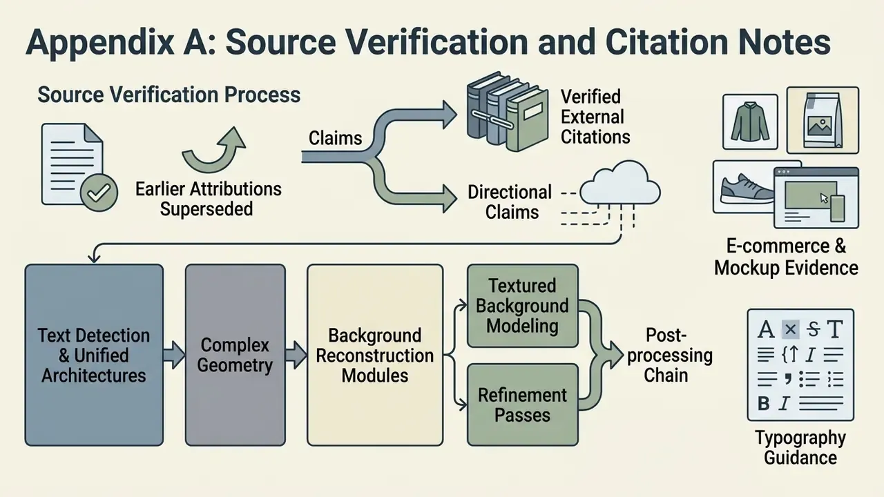 Diagram showing the verification process for citations and the technical workflow for text removal