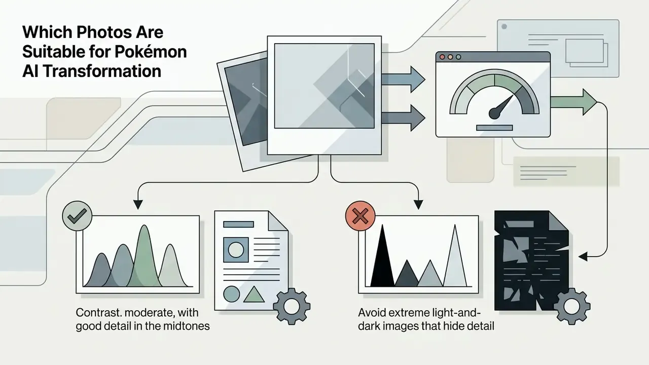 Comparison of histograms showing how moderate contrast versus extreme lighting affects image quality