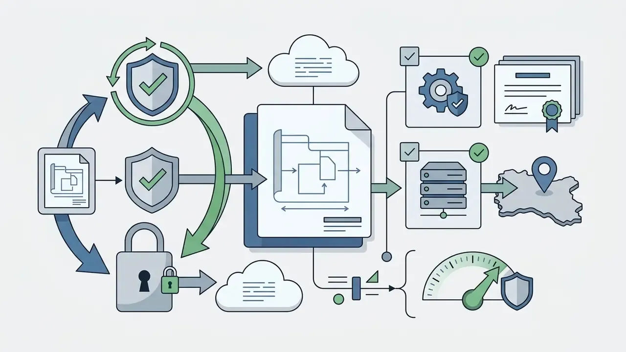 System of shields and locks securing architectural design files as they move toward cloud and server storage