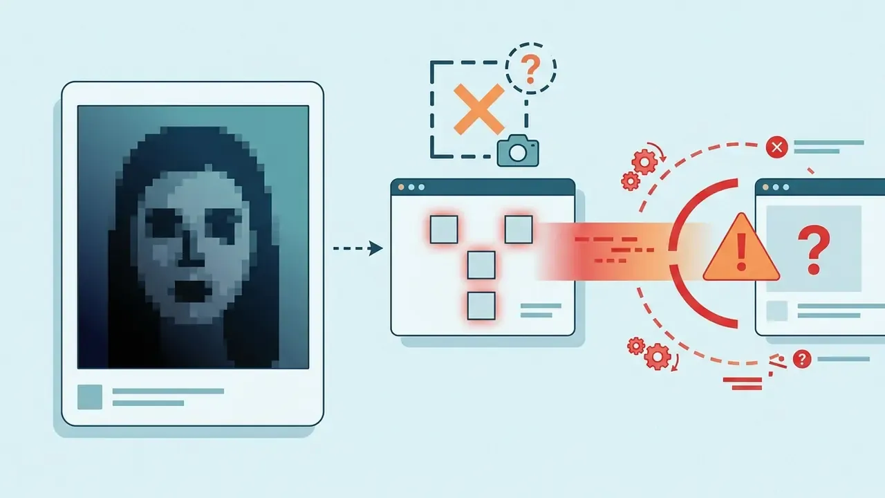 Low resolution portrait failing to map facial landmarks during digital processing