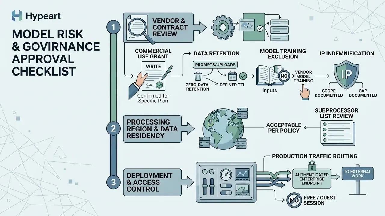 Three-step checklist for evaluating vendor contracts, data residency, and enterprise deployment access