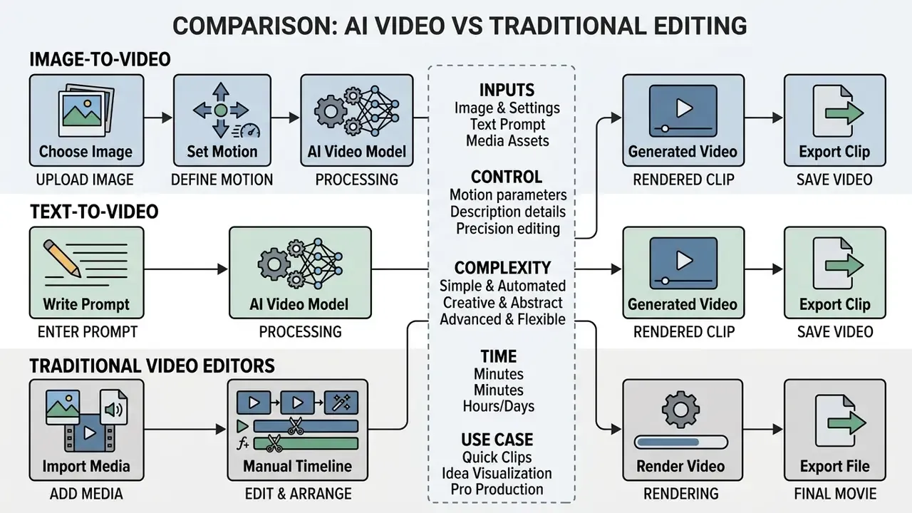 turn photo into video ai process