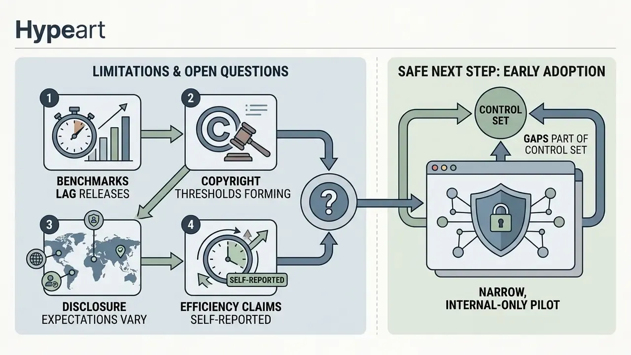 Summary of industry limitations and a recommended internal pilot program for early adopters