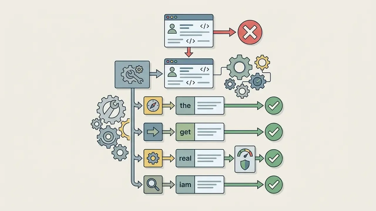Diagram showing prefixes being added to usernames to resolve availability errors using an AI generator