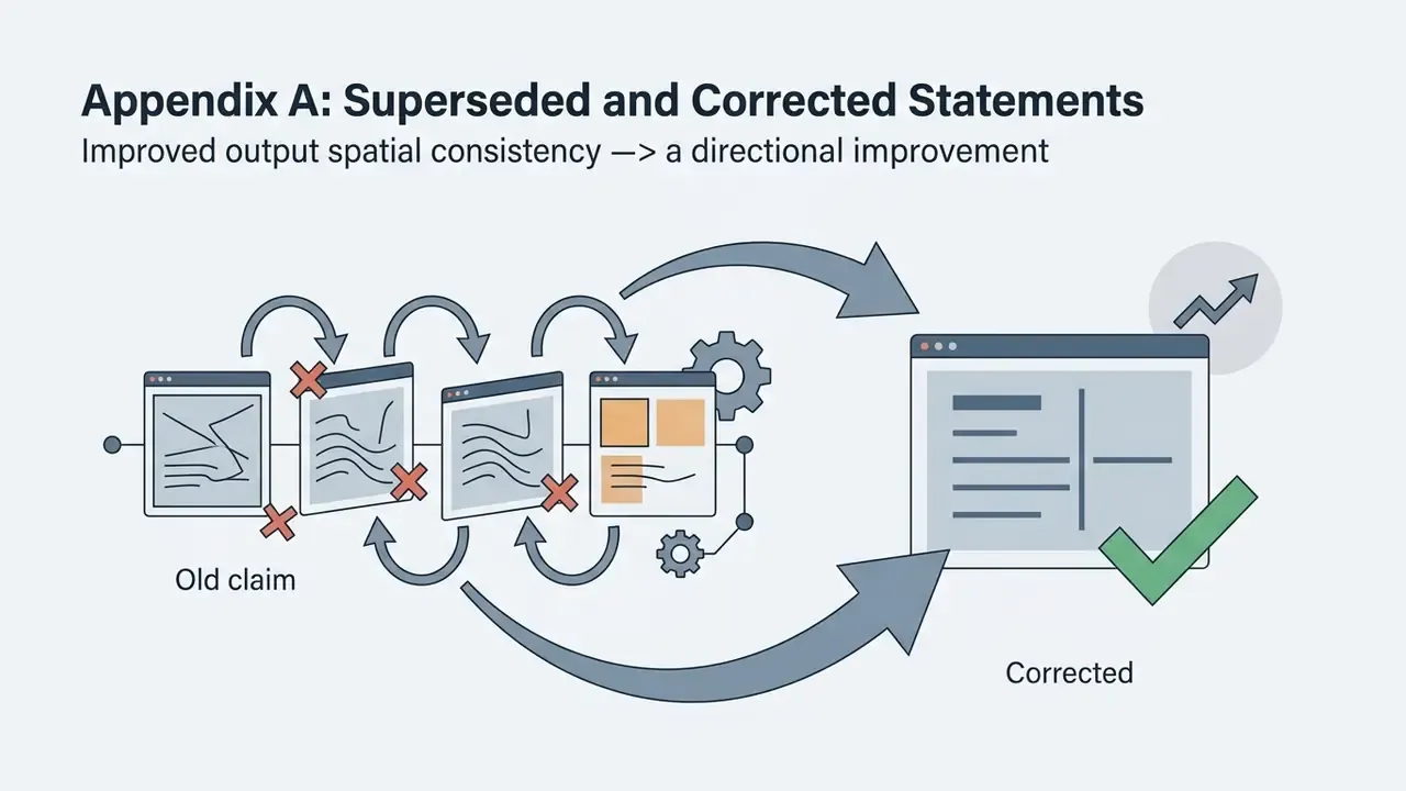Diagram showing iterative document loops being replaced by a single corrected output with a green checkmark