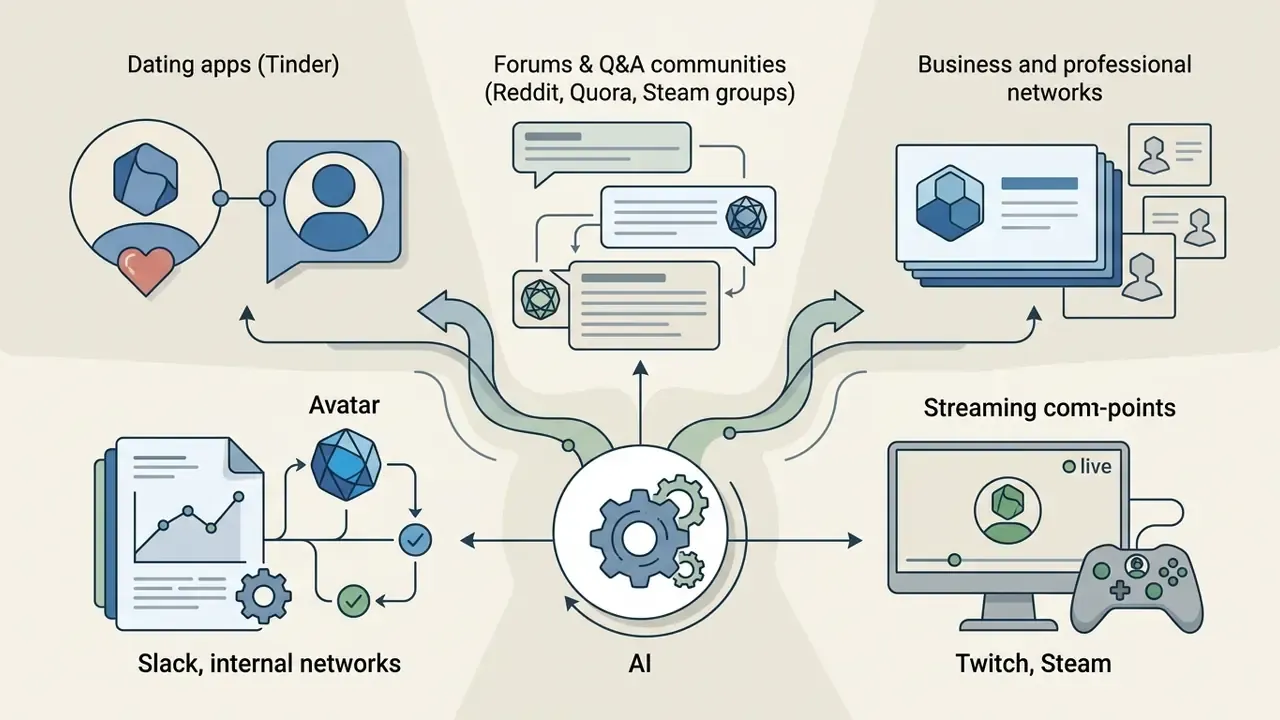 Gear mechanism distributing stylized avatar graphics to various social media and professional platforms