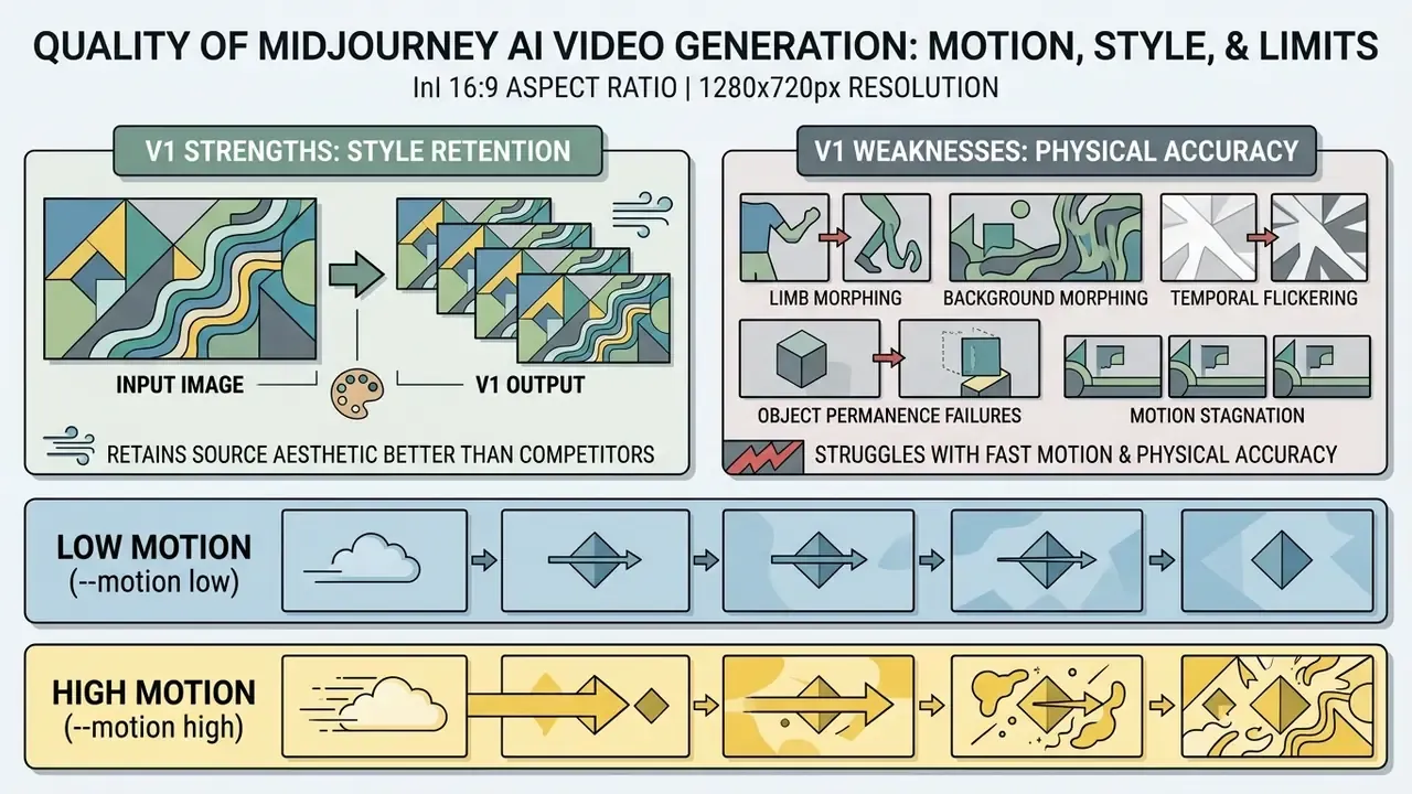 Comparison of V1 style retention versus physical accuracy and low versus high motion parameter effects