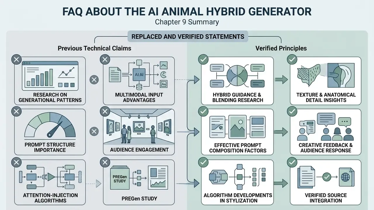 Comparison chart mapping replaced technical claims to verified principles for AI development
